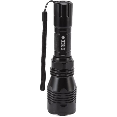 Leistungsstarke LED-Taschenlampe mit 300 m Leuchtweite, helles weißes Licht zum Wandern und Jagen