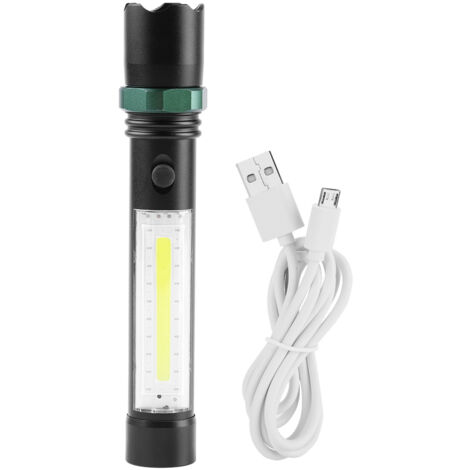 Leistungsstarke LED-Taschenlampe mit Blinklicht, wiederaufladbar für Jagd und Outdoor-Aktivitäten