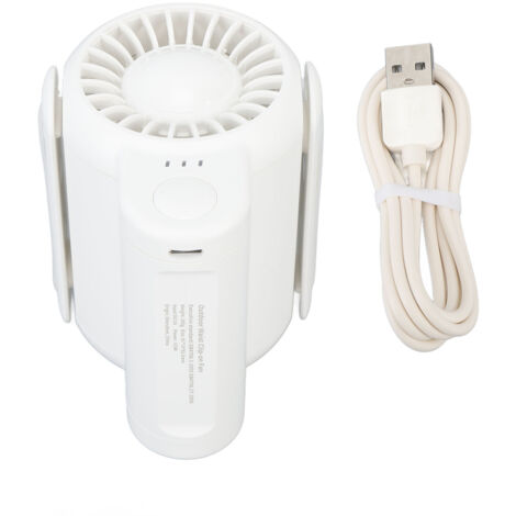 Leistungsstarker, tragbarer 4500-mAh-Gürtelventilator, verstellbar für Reisen und Angeln