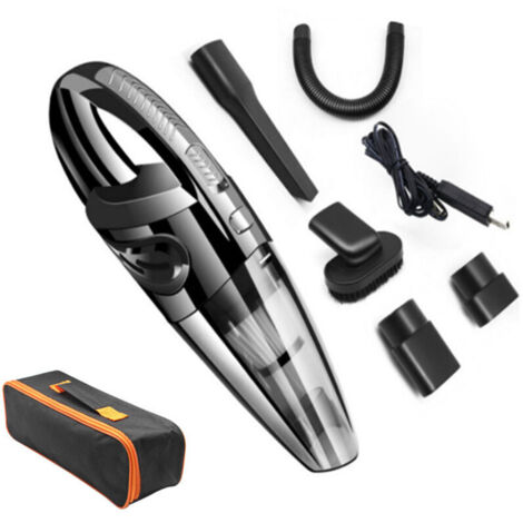 Leistungsstarker tragbarer kabelloser Handstaubsauger 120 W, 2000 mAh, mit Nass- und Trockenfunktion, waschbarem HEPA-Filter und 5 wiederaufladbaren Düsen für Zuhause, Tisch, Büro, Auto
