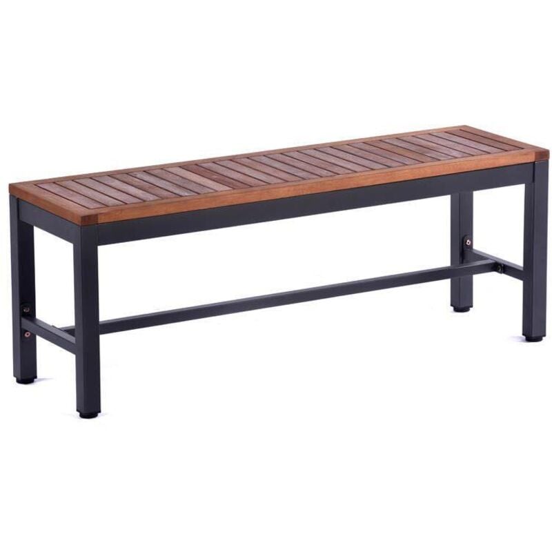 Leisure Bench Dorset 1200 X 450 Wood/Metal Garden Bench - Grey