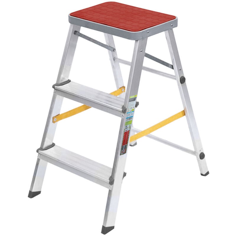 Image of Tritthocker aus Aluminium Oryx mit 3 Stufen für den Haushalt