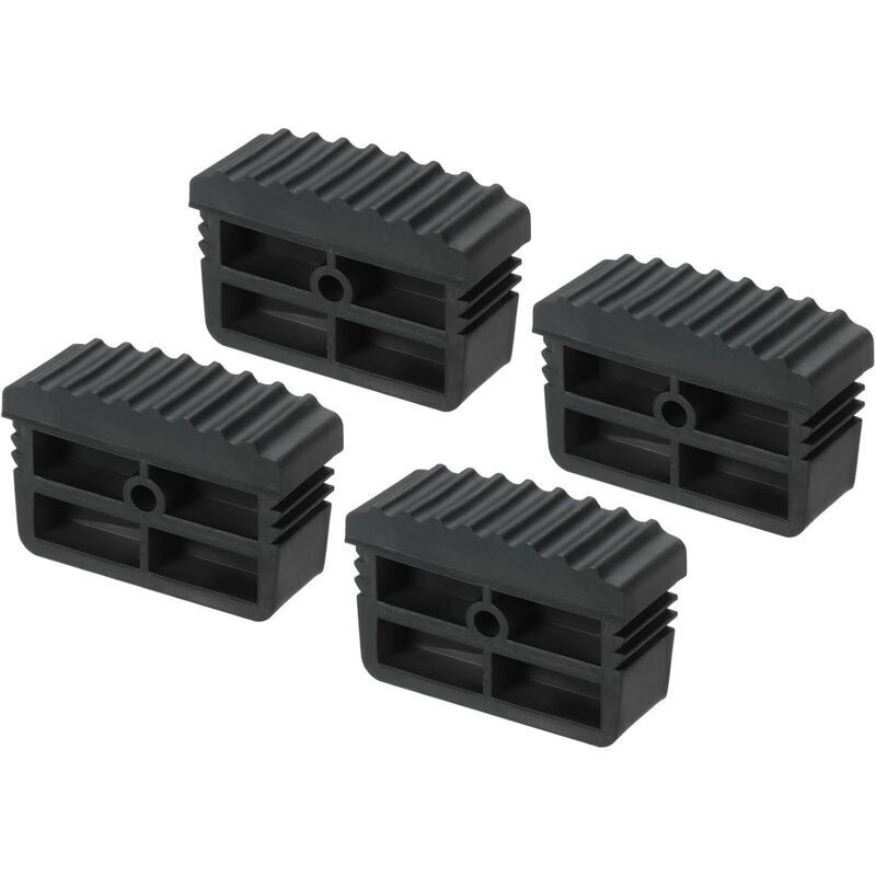 Image of Leiterkappen, 4 Stück rutschfeste Gummifüße für Leitern, Ersatz-Leiterschutz, Schwarz