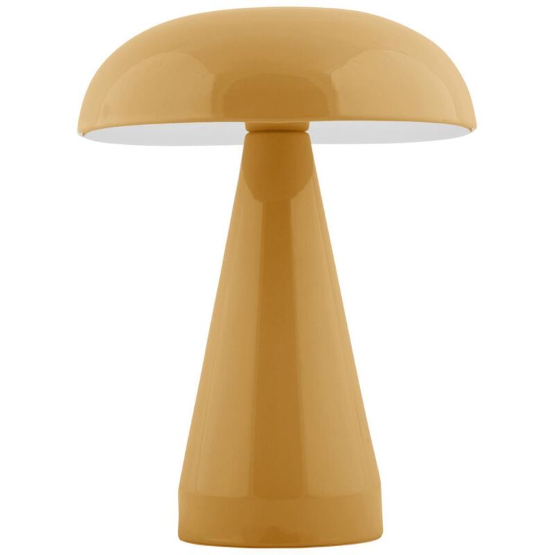 Leitmotiv Rachel lámpara de mesa LED ocre recargable por USB
