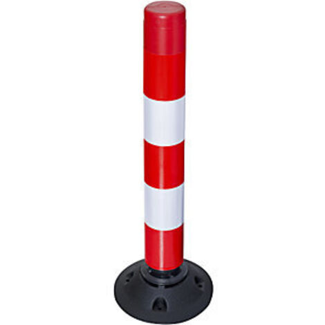 LeitPin - Modell 76-TL, Höhe 760 mm - rot-weiß reflektierend Absperrung
