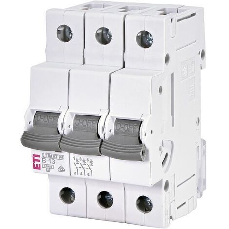 Leitungsschutzschalter B13, ETIMAT P6, 6 kA, 3-polig