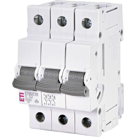Leitungsschutzschalter C32, ETIMAT P6, 6 kA, 3-polig