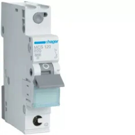 Leitungsschutzschalter Hager 1p,C20A,6kA,MCS120,QuickConnect