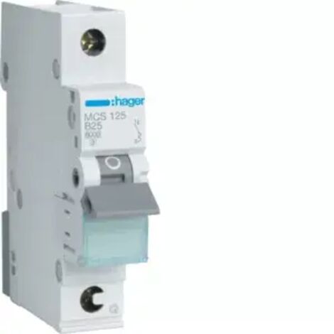 Leitungsschutzschalter Hager 1p,C25A,6kA,MCS125,QuickConnect
