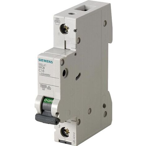 Leitungsschutzschalter Siemens, 10KA, 1-polig, B16A, 5SL4116-6