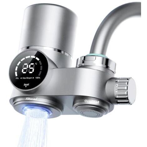 Leitungswasserfilter mit UV-Licht und LED-Anzeige, Leitungswasserreiniger, Leitungswasserfilter