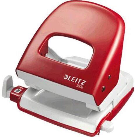 Leitz 50080025 Perforatore da ufficio New NeXXt Rosso Formato di regolazione max.: DIN A4 30 Fogli (80 g/m²)