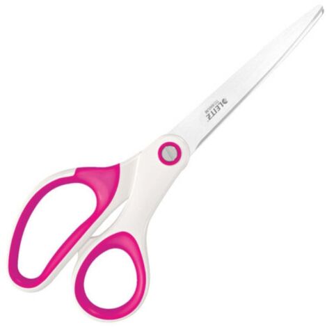 Leitz 5319-20-23 Ciseaux universels droitiers 205 mm blanc-rose