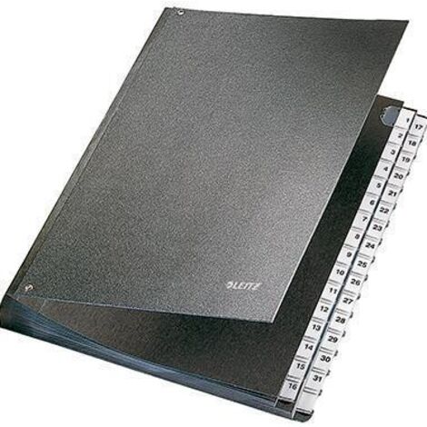 Leitz 5831-00-95 5831 carton dur noir DIN A4 Nombre de compartiments: 32 1-31