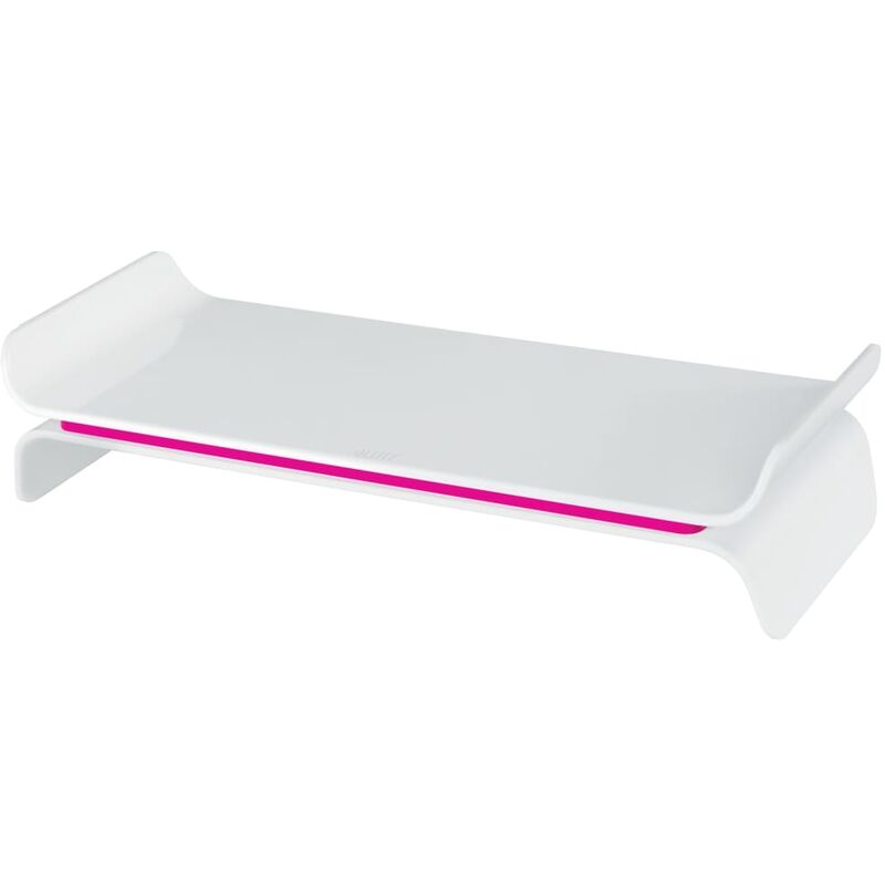 Leitz - Adjustable Monitor Stand Ergo WOW Pink and White - Multicolour