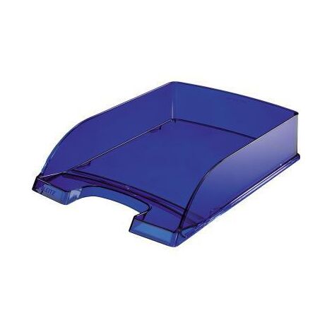 LEITZ Briefablage Leitz Transparent Plus DIN A4 Polystyrol Farbe: dunkelblau transparent