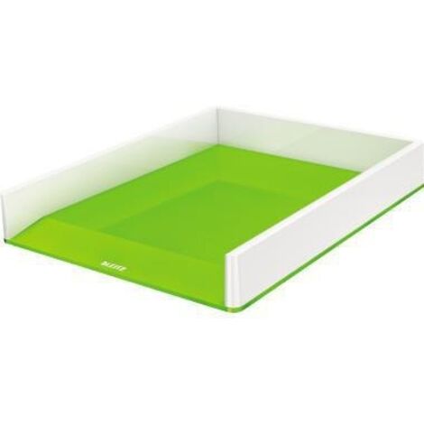 LEITZ Briefablage Leitz WOW Duo Colour DIN A4 DIN C4 Folio Letter Polystyrol Farbe: grün/weiß