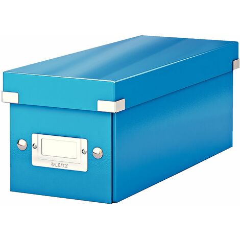 Leitz Click & Store WOW Scatola Archivio CD, per Archivio e Organizzazione di CD, Adatta a Casa e Ufficio, Blu, 60410036