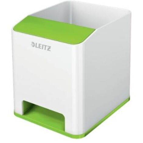 Leitz cubilete portalapices sound wow dual verdeblanco