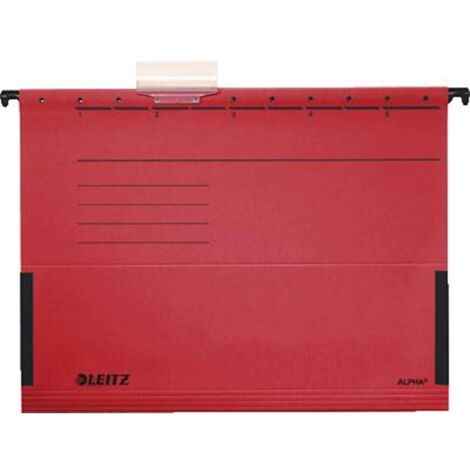 Leitz Custodia sospesa Alpha DIN A4 Rosso 5 Pz/confezione 19863025 5 pz.