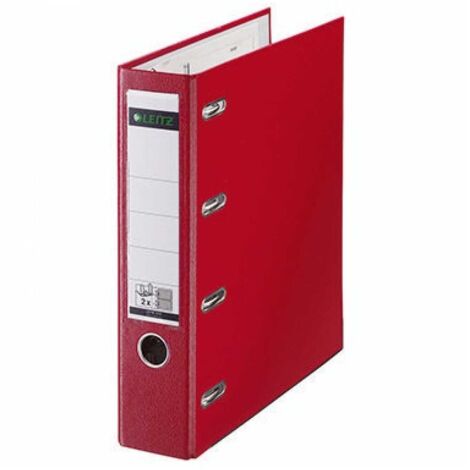 Leitz Doppelordner 10120025 2xDIN A5 quer 75mm PP rot