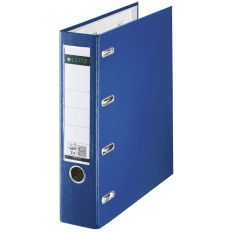 Leitz Doppelordner 10120035 2xDIN A5 quer 75mm PP blau