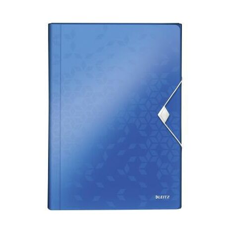 LEITZ Fächermappe Leitz WOW DIN A4 Polypropylen blau 6 Fächer