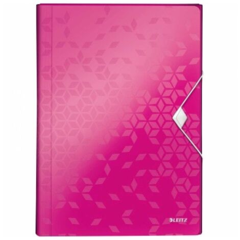 LEITZ Fächermappe Leitz WOW DIN A4 Polypropylen pink 6 Fächer