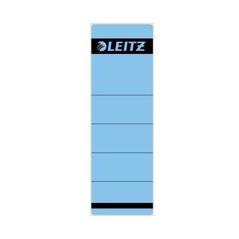 LEITZ Ordnerrückenetikett Leitz breit/kurz 61,5 x 192 mm (B x H) selbstklebend ohne Griffloch blau 10Etik./Pack.