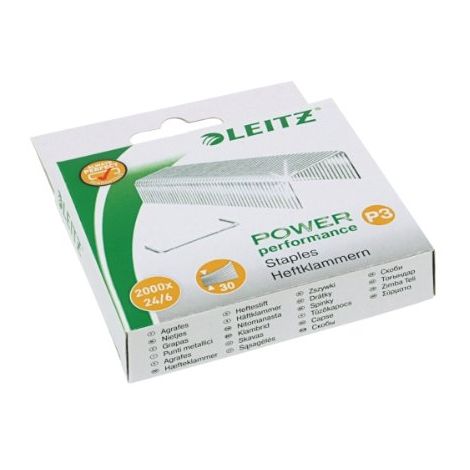 LEITZ P3 55701000 AGRAFES 24/6 MM LOT DE 2000