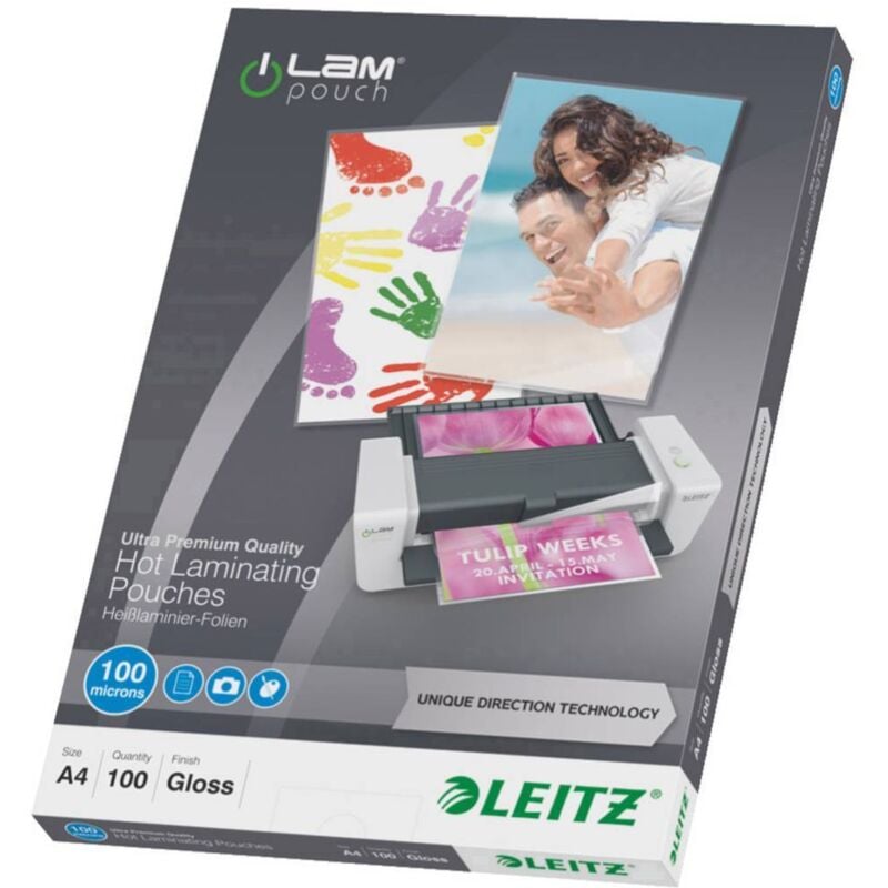 Leitz - Feuille de plastification i-Lam Pouch 7480 din A4 100 micron brillant 100 pc(s)