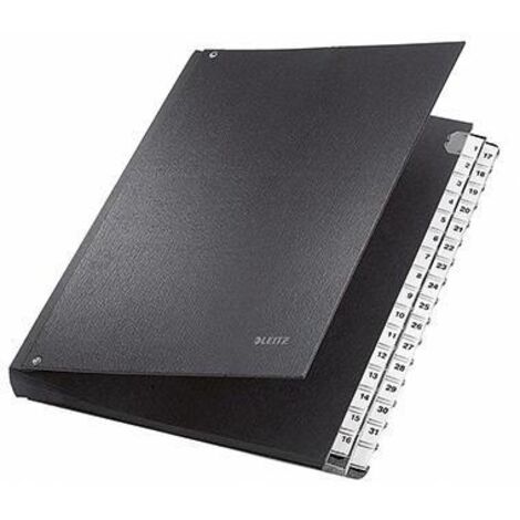 Leitz Pultordner 59310095 DIN A4 1-31 32Fächer Graupappe schwarz