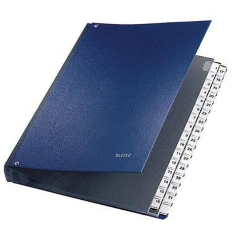 LEITZ Pultordner Leitz DIN A4 1-31 Polypropylen blau 32 Fächer