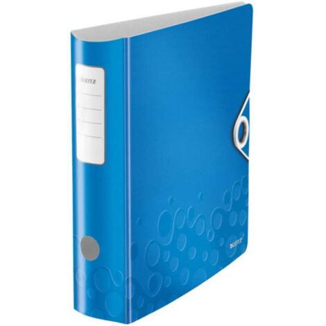 Leitz Raccoglitore 1106 Active WOW DIN A4 Larghezza dorso: 82 mm Blu ghiaccio metallico 2 archetti 1106-00-36