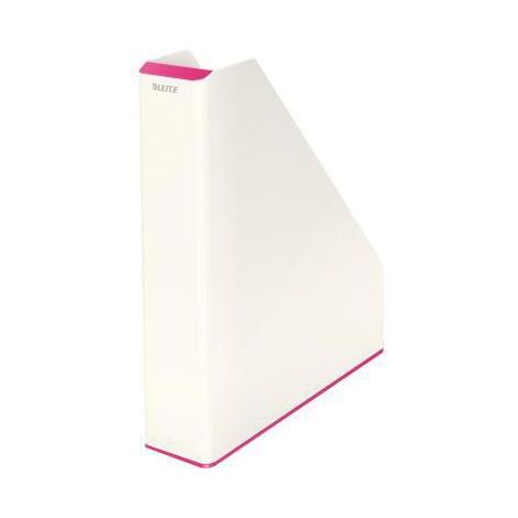 LEITZ Stehsammler Leitz WOW Duo Colour 7,3 x 31,8 x 27,2 cm (B x H x T) DIN A4 Werkstoff:Polystyrol pink/weiß