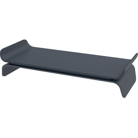 LEITZ - Support pour écran ajustable, 2 hauteurs au choix, rehausseur Écran / PC réglable - Leitz Ergo Cosy - Couleur gris foncé - (65040089)