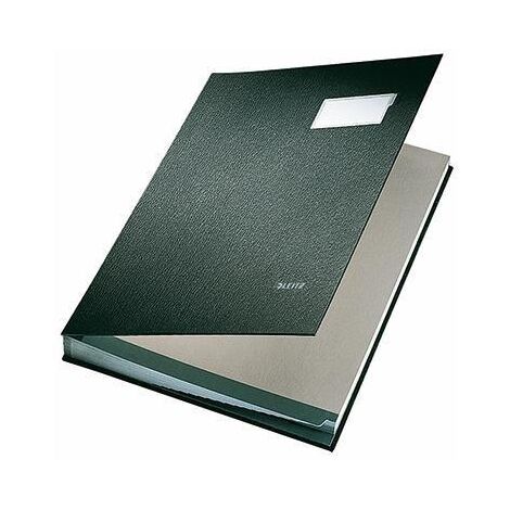 Leitz Unterschriftsmappe 57010095 DIN A4 10 Fächer Graupappe schwarz