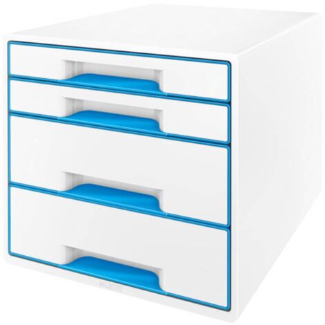 Leitz WOW Cube scatola di classificazione blu e bianca