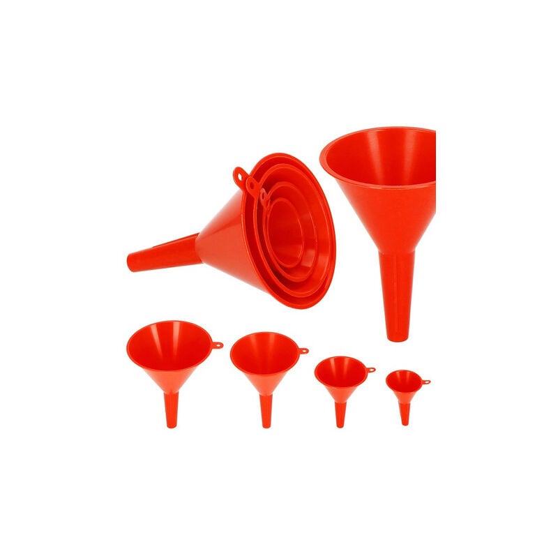 Image of Imbuti 4 pezzi, diverse taglie accessori per auto rossi