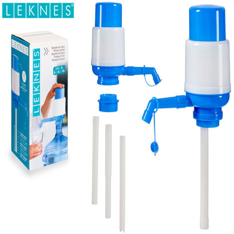 LEKNES bomba agua con adaptador , Bomba agua con adaptadorFabricado en polipropileno de alta calidadPara jarras estándar de 2,5, 3, 5, 8 y 10 litros estándar.