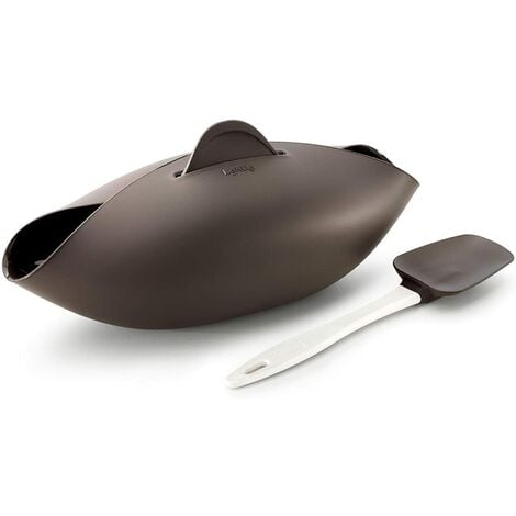Lékué - Kit per la preparazione del pane, Silicone, marrone, 28 x 23 x 8 cm
