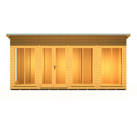 Lela 16x4 Summerhouse - L125.8 x W476 x H229.9 cm