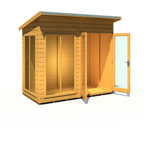 Lela 8x4 Summerhouse - L125.8 x W238 x H229.9 cm