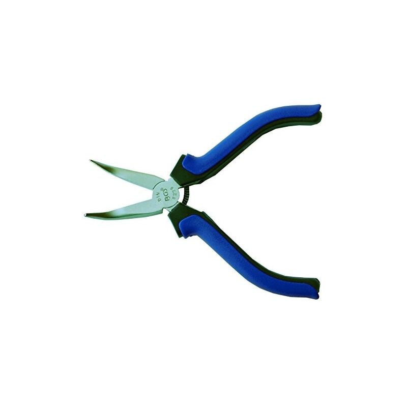 Bgs Technic - l'électronique-pince à bec plat avec ressort, 125 mm