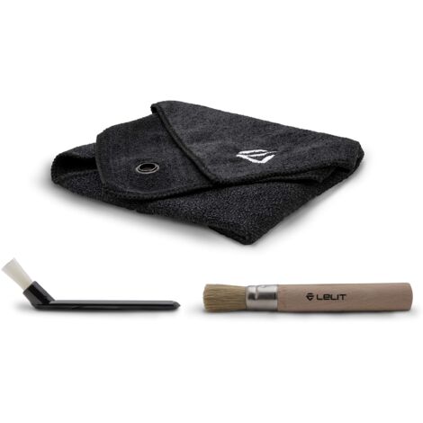Lelit - Cleaning Kit Cloth Paintbrush Brush, Nero