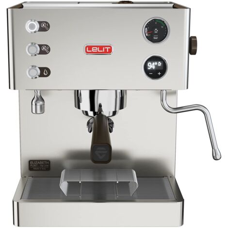 Lelit, PL92T, Elizabeth, macchina da caffè prosumer dual boiler con LCC per gestire tutti i parametri, acciaio inossidabile
