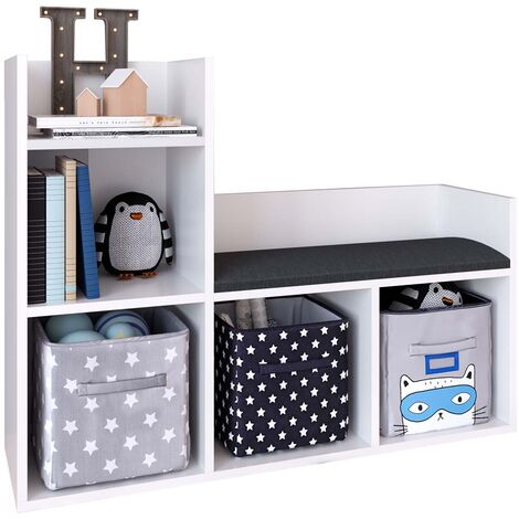 Etagère pour chambre ado ou enfant. Collection BIBOU. Coloris gris