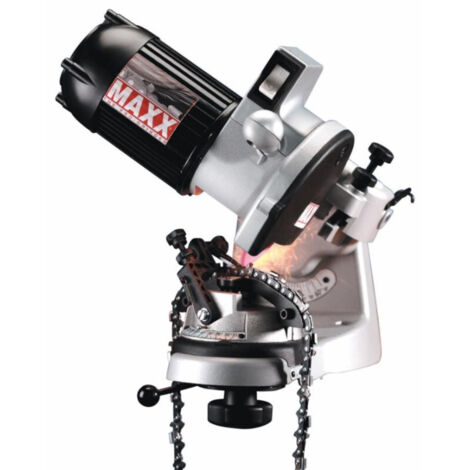 Lem Select – Affûteuse de chaîne 230V-180W – Système de serrage automatique – Meule 145mm pour bois dur – Éclairage point d'affûtage