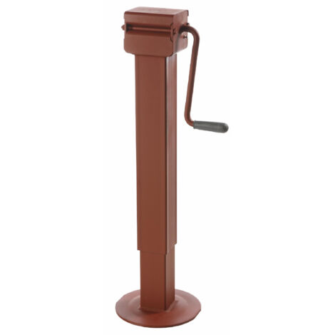 Lem Select – Béquille cric courte 80x80 mm – Charge maximale 4000 Kg – Réducteur à deux vitesses pour levage rapide – Engrenages en acier trempé