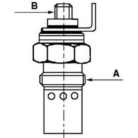 Lem Select – Bougie de préchauffage 1854104 adaptable Lucas CAV – Préchauffage 15 sec – Filetage A 1/2" BSP – Filetage B 3/8" 24 UNF – Voltage 12 V